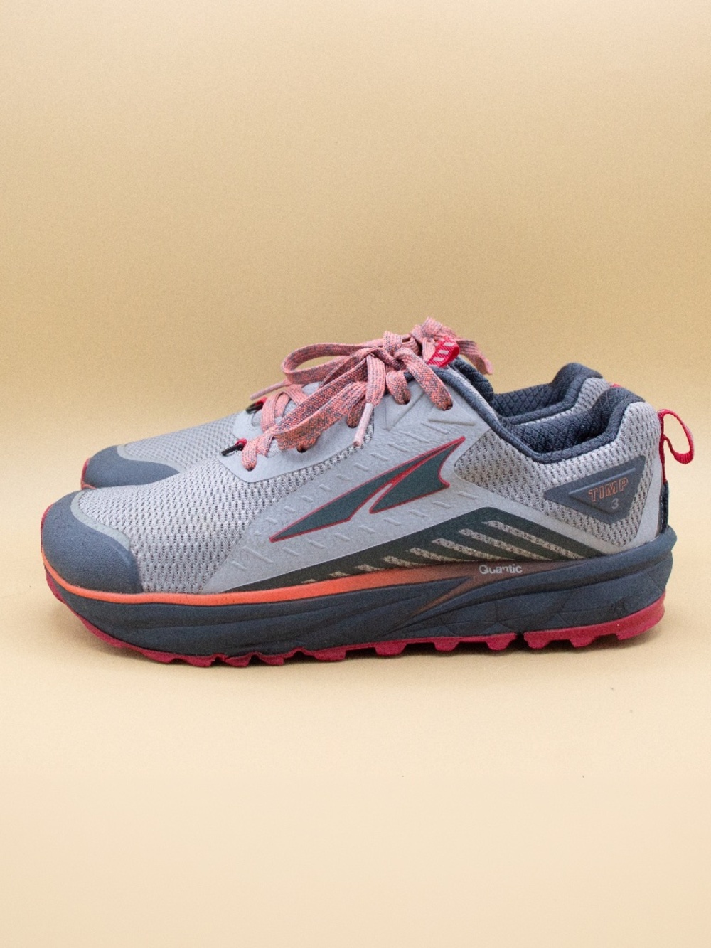 Altra Timp 3 Gray Red Running Sneakers ALOA4VRB262 Women's Size 6.5